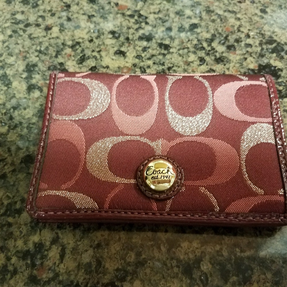 Authentic Coach card wallet